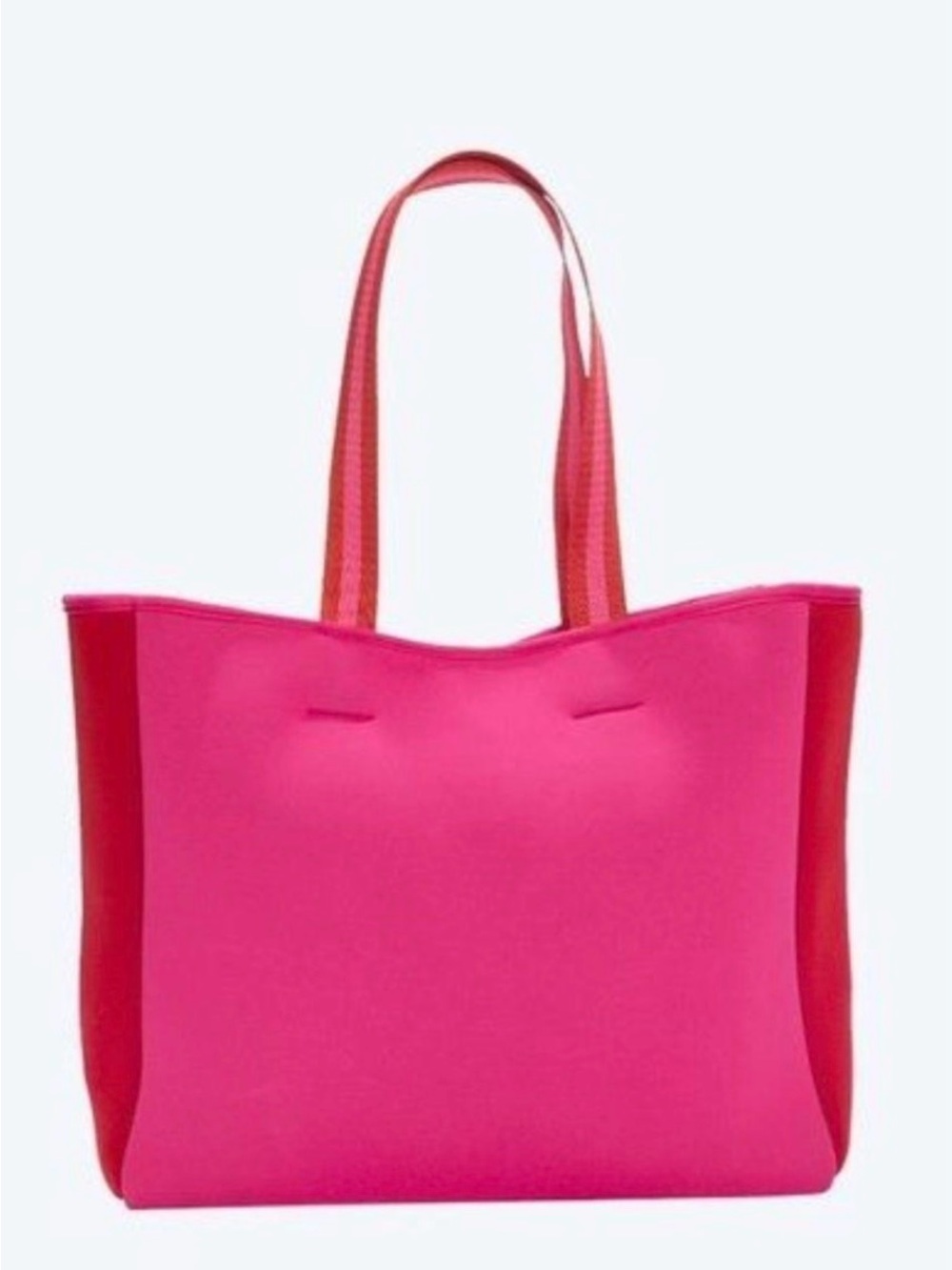 Summersalt The Perfect Beach Tote in Neoprene Hibiscus and Lava